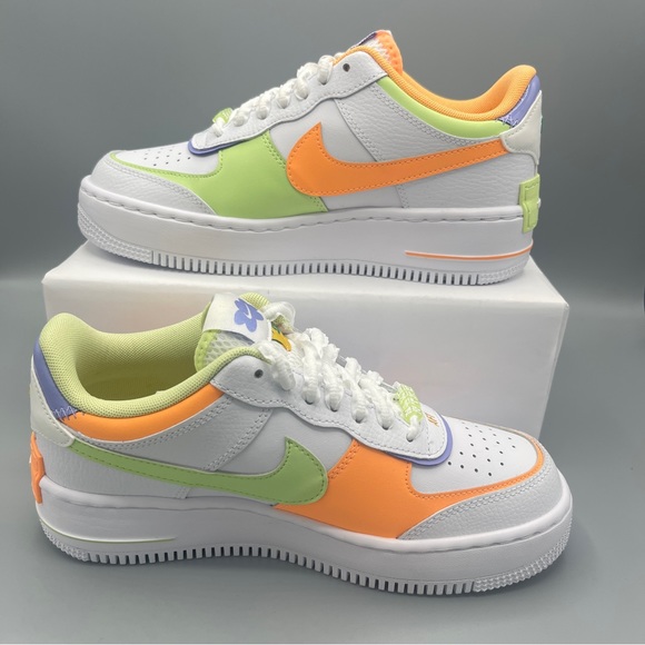 Nike AIR FORCE 1 SHADOW CASUAL SHOES MULTI-COLOR/ WHITE/WOMEN - Picture 3 of 16